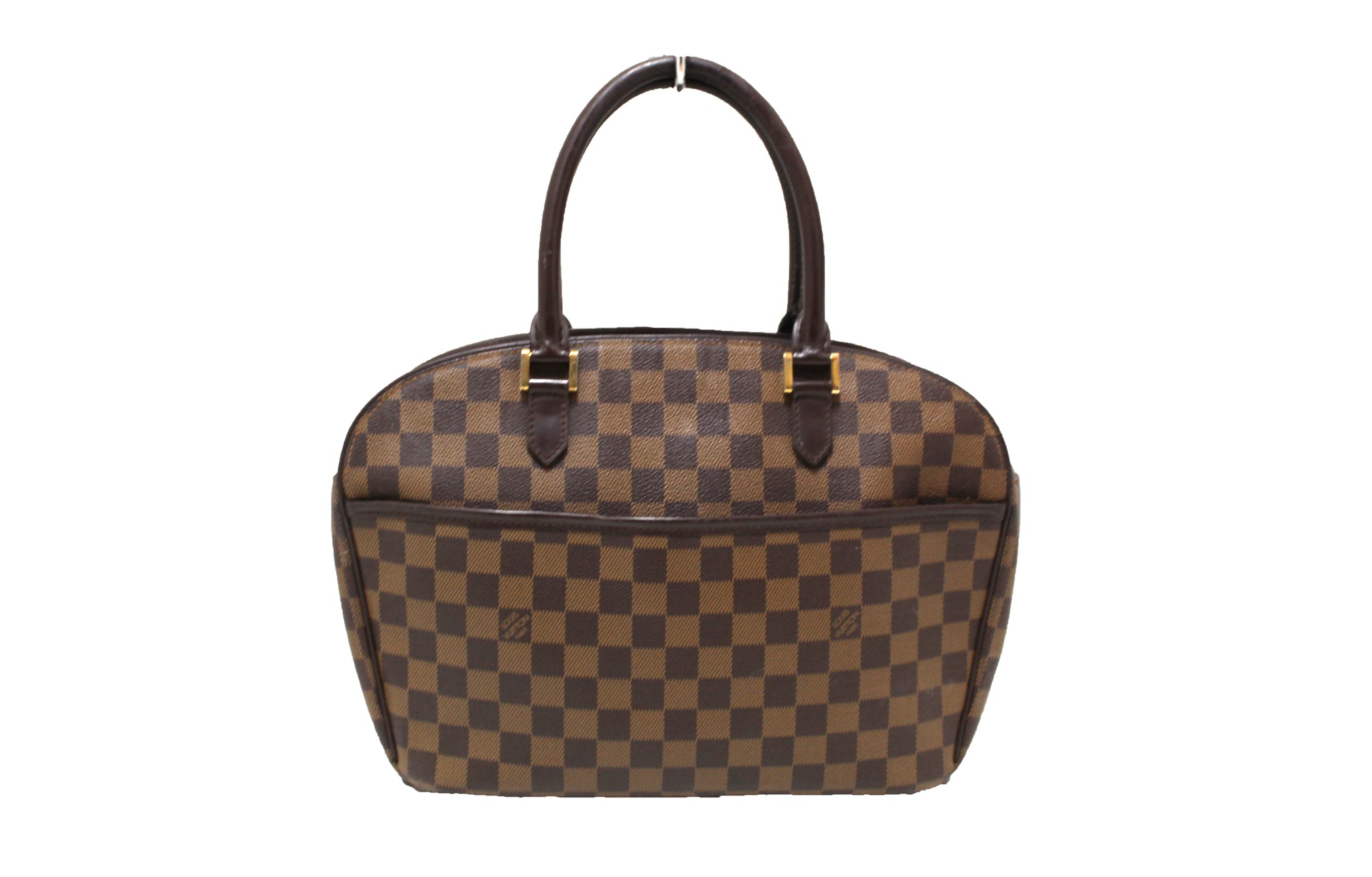 Louis Vuitton Damier Ebene Coated Canvas Sarria Horizontal Top Handle Bag