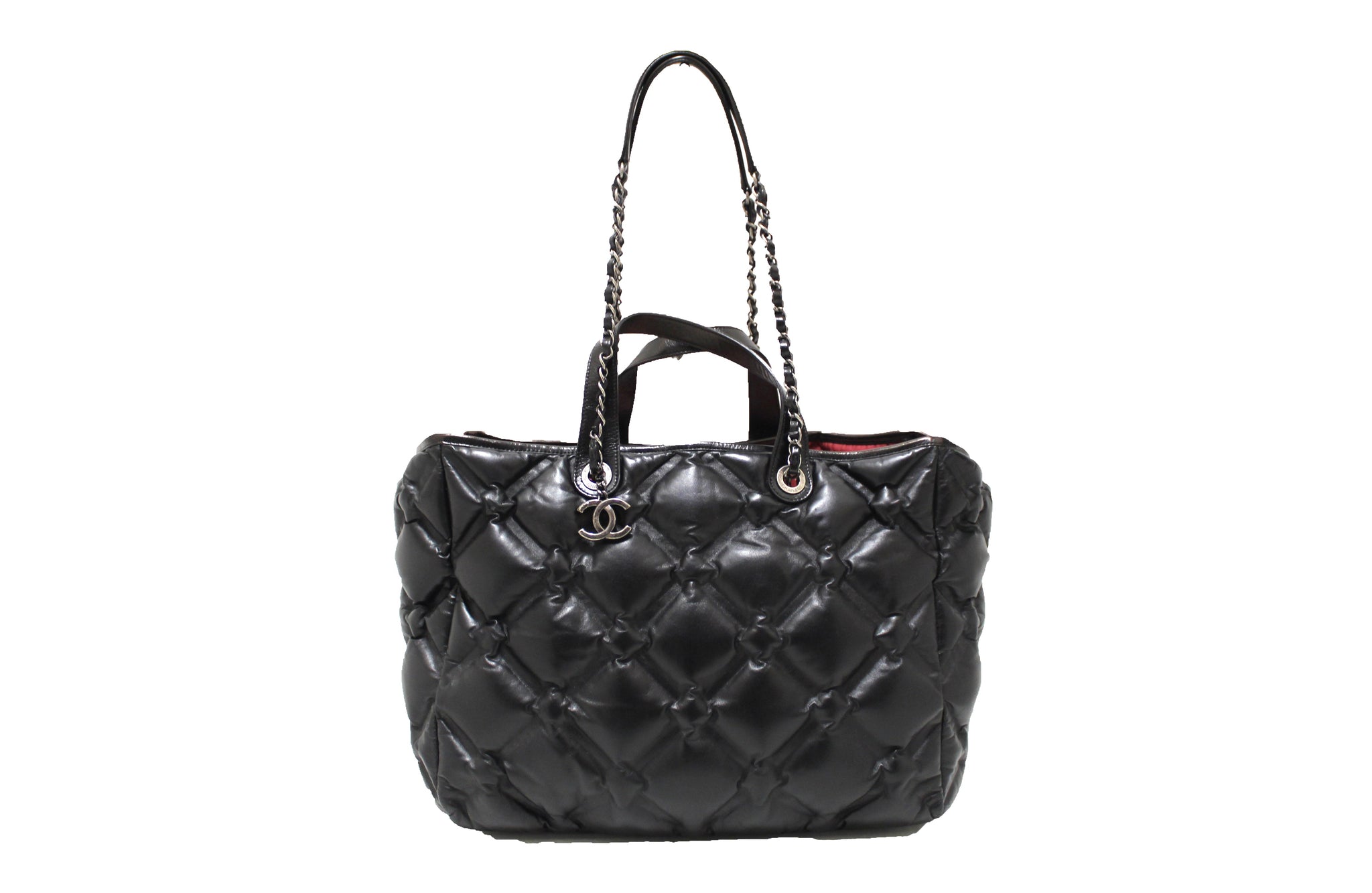 Chanel Bubble Quilted Leather Black Handbag ○ Labellov ○ Buy and Sell  Authentic Luxury