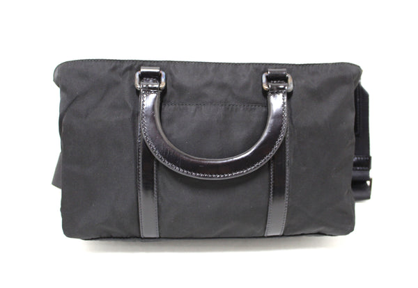 Prada Black Nylon Crossbody Messenger Bag