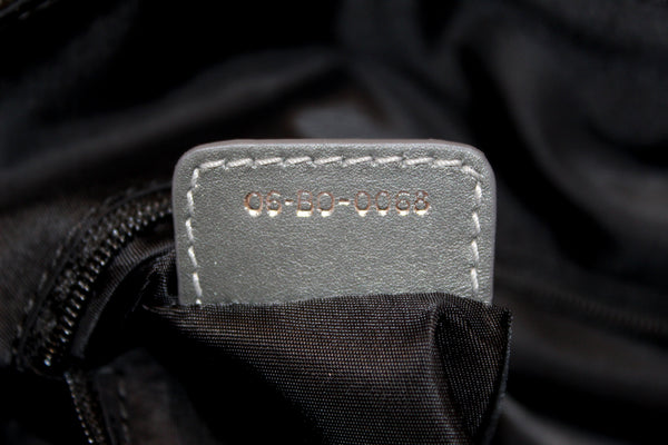 Christian Dior Grey Nylon Quilted Boston Bowling Bag