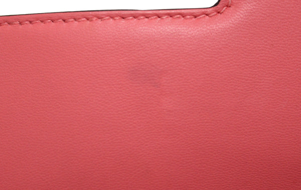 Hermes Pink Rose Azalee Leather Constance 24 Shoulder Bag