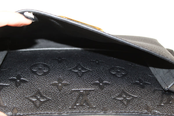 Louis Vuitton Black Monogram Empreinte Leather Vavin PM Shoulder Bag