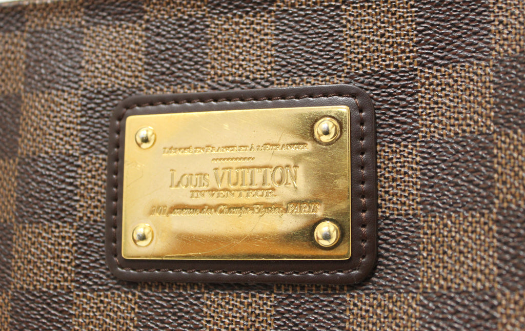 Louis Vuitton Damier Ebene Eva Clutch, Bags, Louis Vuitton Inventeur  Clutch Bag