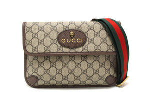 Gucci Brown GG Supreme Neo Vintage Belt Bag