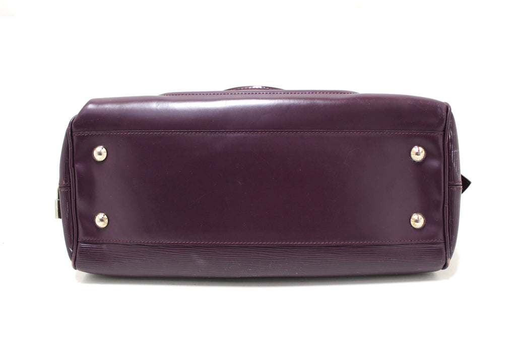 Louis Vuitton Purple EPI Leather Montaigne GM Bowling Handbag Bag