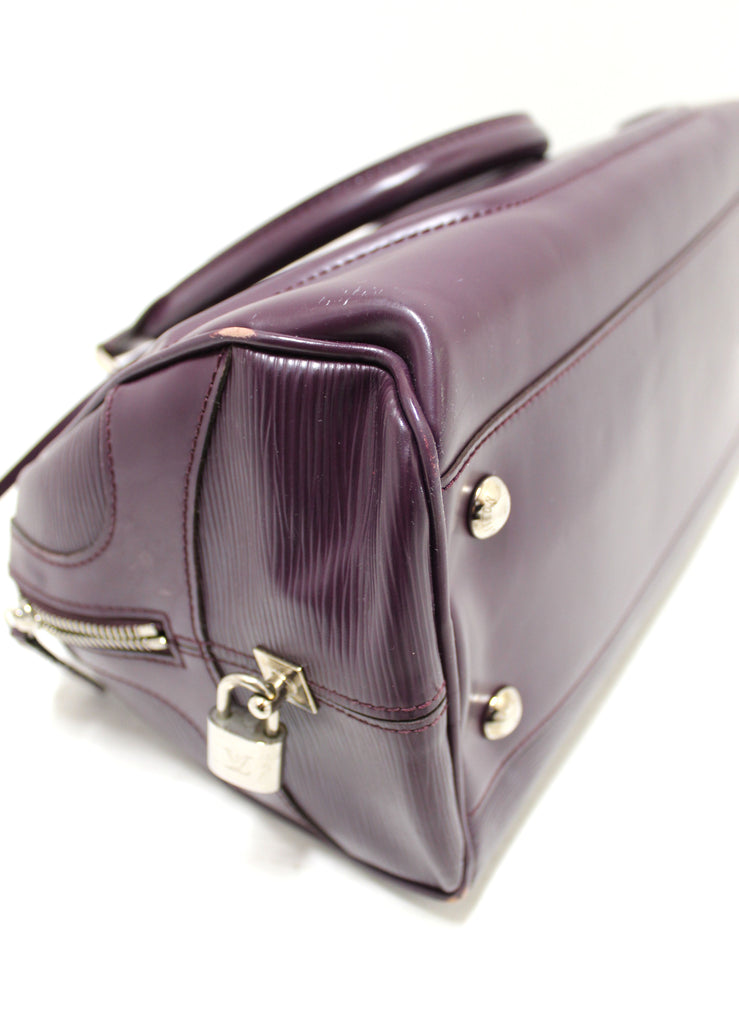 Louis Vuitton Purple Epi Leather Bowling Montaigne GM Bag Louis