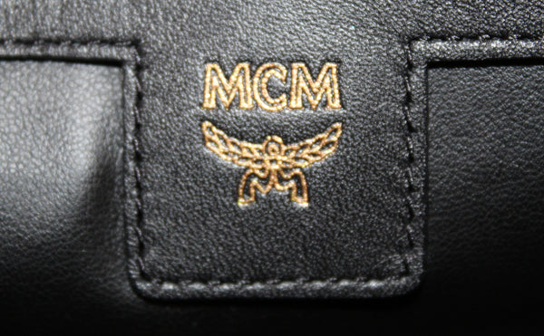 MCM Burgundy Stark Visetos Small Backpack