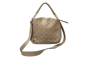 USED Louis Vuitton Grey Mahina Babylone Chain BB Hobo Bag