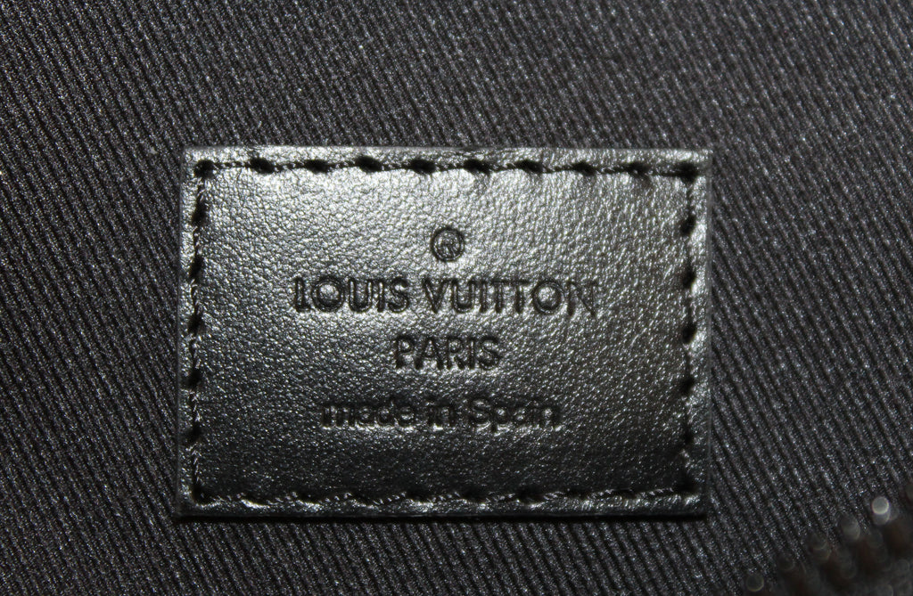 Authentic Louis Vuitton Black Monogram Shadow Calf Leather Discovery Bumbag  PM