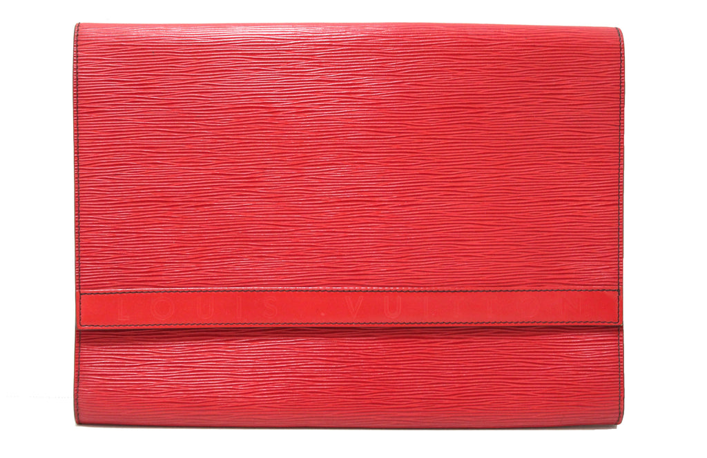 Louis Vuitton EPI Leather Pochette Business Flap Envelope Clutch