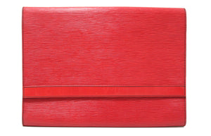Louis Vuitton Red Epi Leather Pochette Business Flap Envelope Clutch E –  Italy Station
