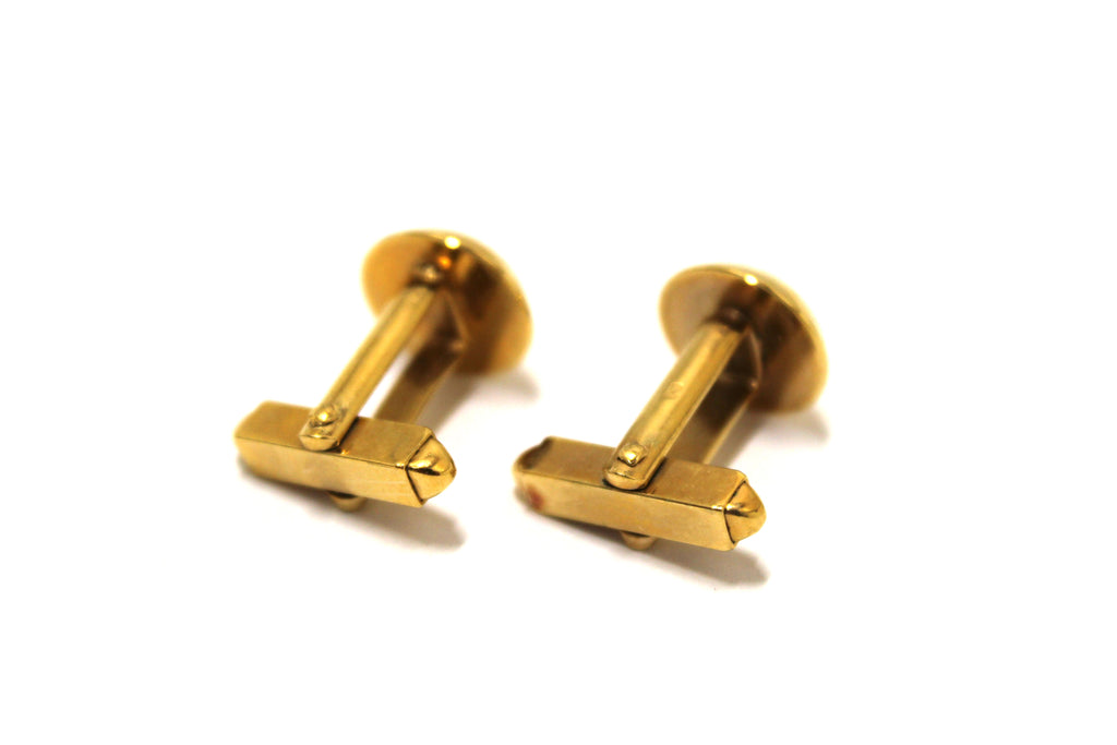 Louis Vuitton Gold Bouton de Manchette Crew Gold Cufflinks with Green –  Italy Station