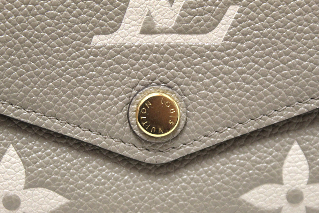 Louis Vuitton Tourterelle Monogram Empreinte Sarah Wallet – The Closet