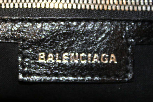 Balenciaga Black Arena Lambskin Leather Small Le Cagole Shoulder Bag