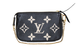 Louis Vuitton Double Zip Pochette Bi-color Monogram Black/Brown in