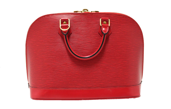 Louis Vuitton Red Epi Leather Alma PM Hand Bag