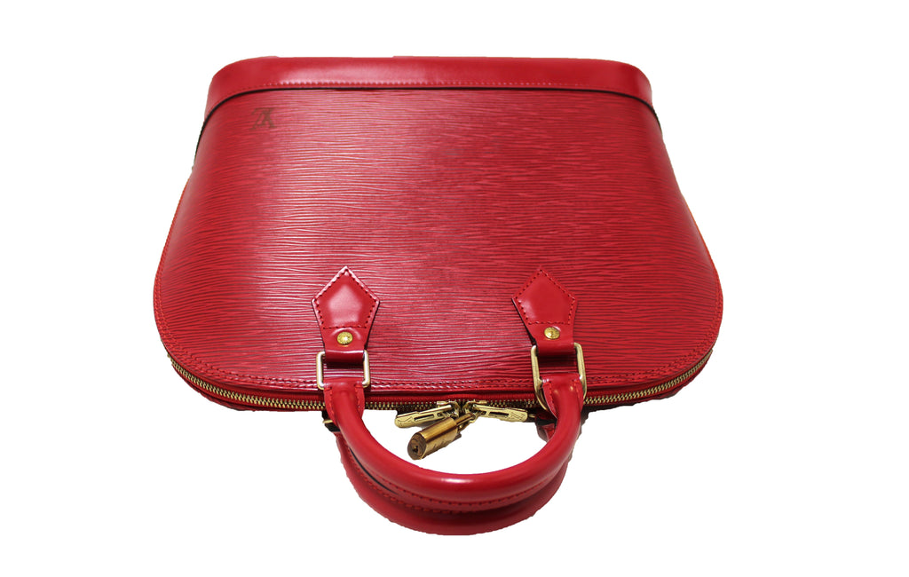 Louis Vuitton Vintage - Epi Alma PM Bag - Red - Leather and Epi