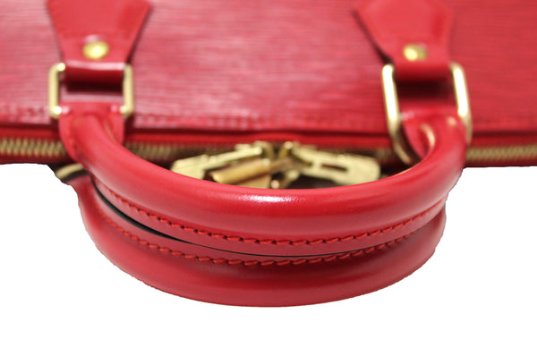 Louis Vuitton Red Epi Leather Alma PM Hand Bag
