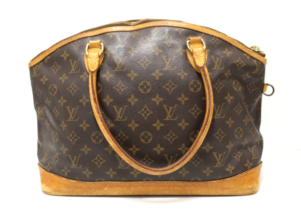 路易·威登（Louis Vuitton）經典會標鎖定水平手提包