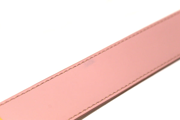 Louis Vuitton LV Iconic Damier Azur and Rose Pink 30MM Reversible Belt 36"