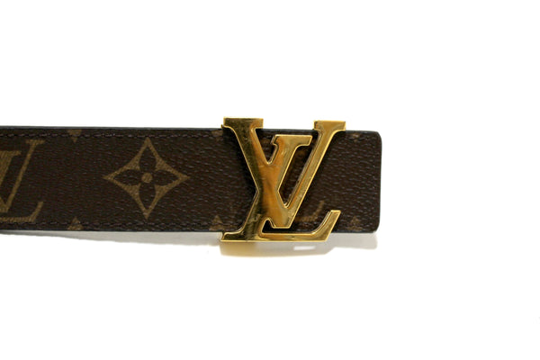 Louis Vuitton LV Iconic Damier Ebene and Black 30MM Reversible Belt 34"