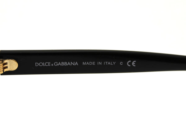 新的Dolce和Gabbana黑色和白色銷釘太陽鏡DG4311-F