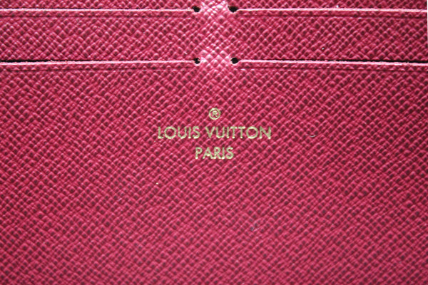 路易·威登（Louis Vuitton）經典會標紫紅色clemence錢包