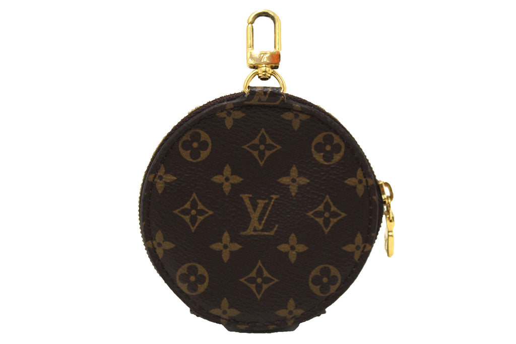 Black Louis Vuitton Nylon Strap with Monogram Round Coin Purse