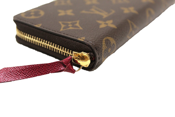 路易·威登（Louis Vuitton）經典會標紫紅色clemence錢包