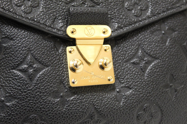Louis Vuitton 黑色 Monogram Empreinte 皮革 Metis 手拿包