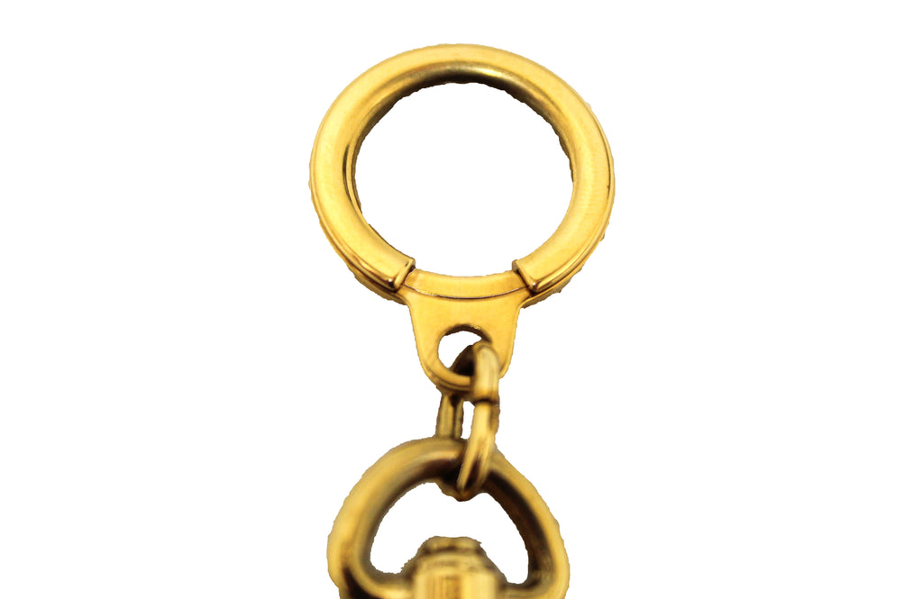 Authentic Louis Vuitton Goldtone Bolt Key Holder And Strap