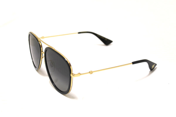 Gucci Black and Gold Sunglasses GG0062S