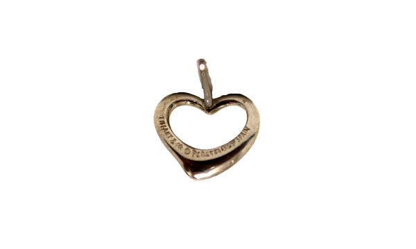 Tiffany & Co. Sterling Silver 925 Open Heart Earrings