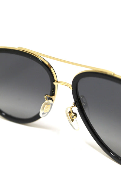 Gucci 黑色和金色太陽鏡 GG0062S