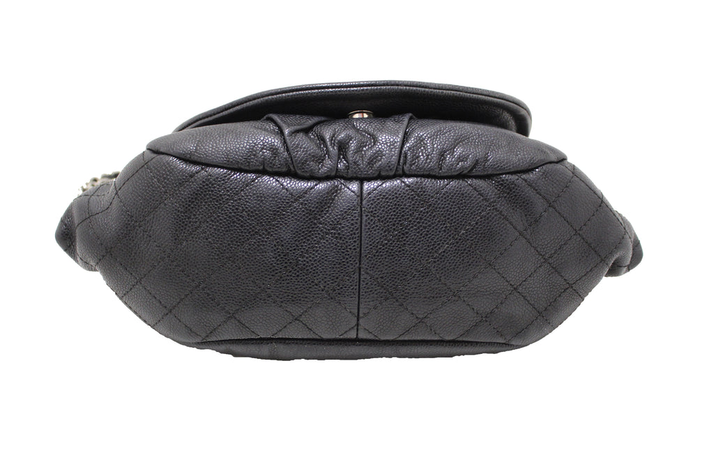 Chanel Timeless Half Moon Medium Flap Bag Caviar Black Shoulder Handba -  BougieHabit
