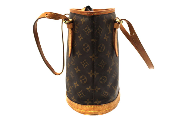 Louis Vuitton Classic Monogram Bucket PM Shoulder Bag