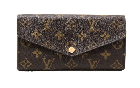 路易·威登（Louis Vuitton）經典會標帆布莎拉·長錢包