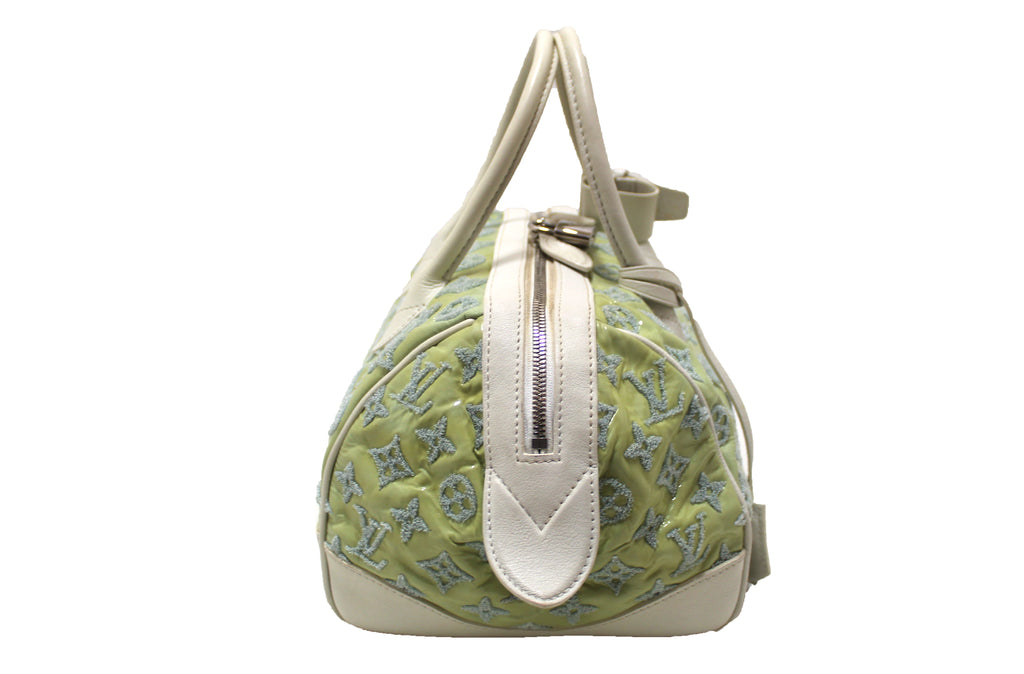 Authentic 2012 Limited Edition Louis Vuitton Green Monogram Sorbet Speedy  Handbag – Italy Station