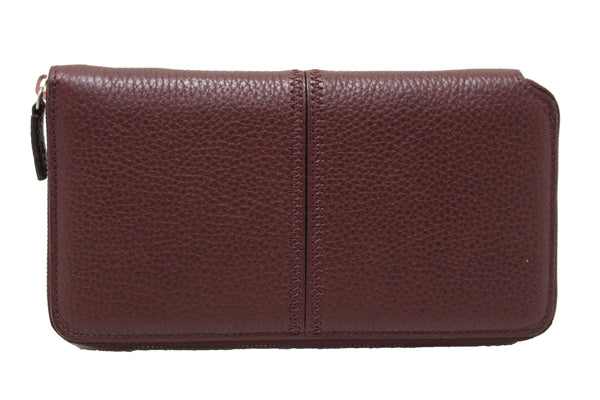 Cartier Burgundy Leatherr Zippy Wallet