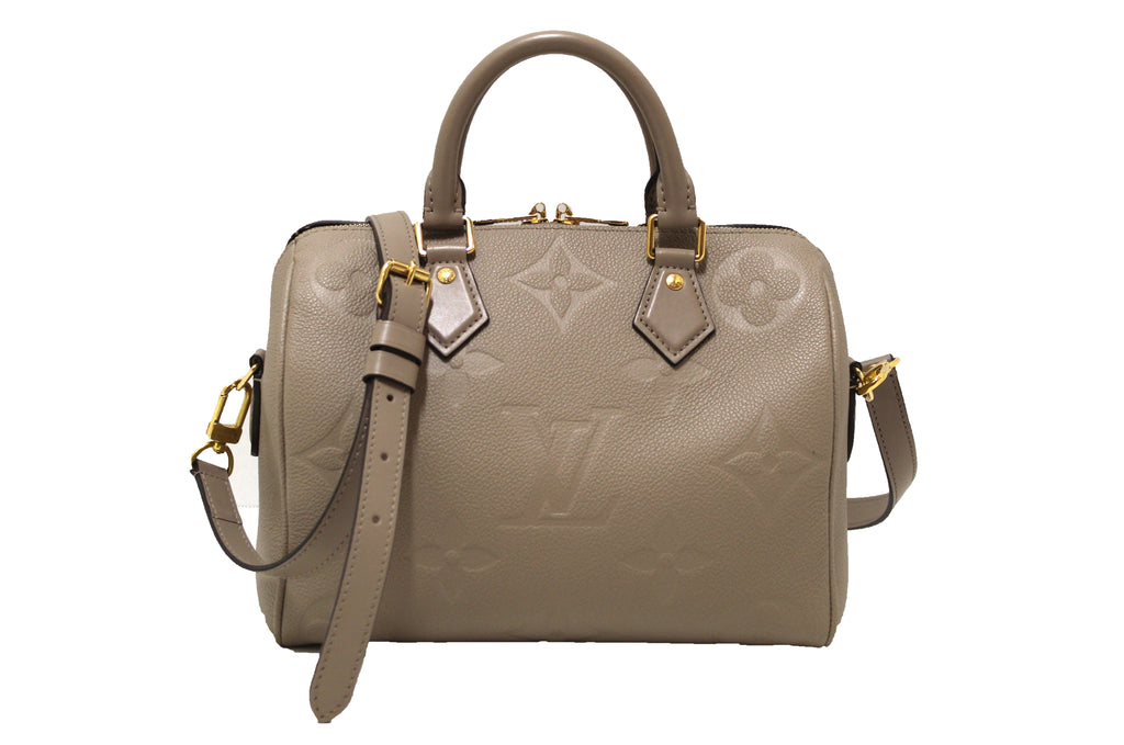 Louis Vuitton Speedy empreinte Shoulder bag in Beige Leather Louis Vuitton
