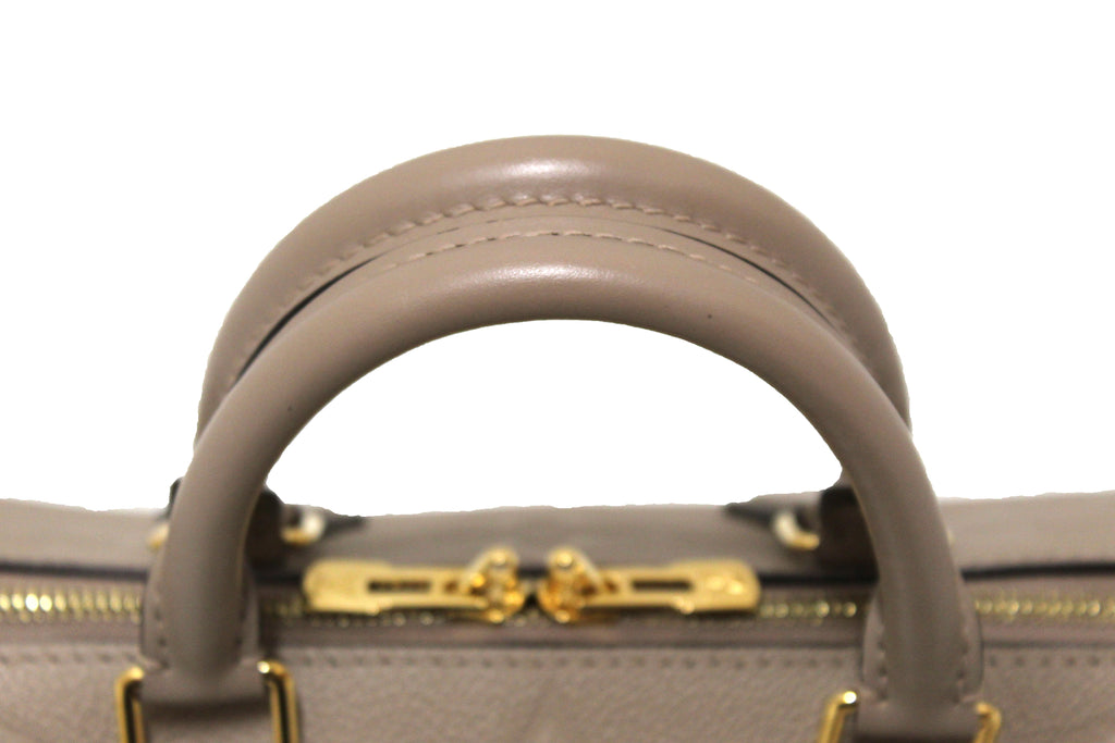 Louis Vuitton Turtledove Monogram Empreinte Leather Speedy 25 NM