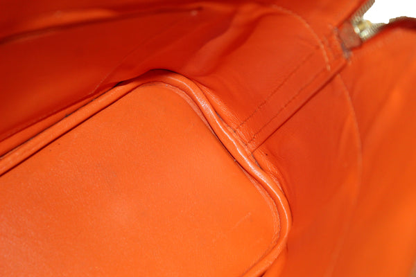 Hermes 橙色 Bolide 31 Box 小牛皮手提包/單肩包