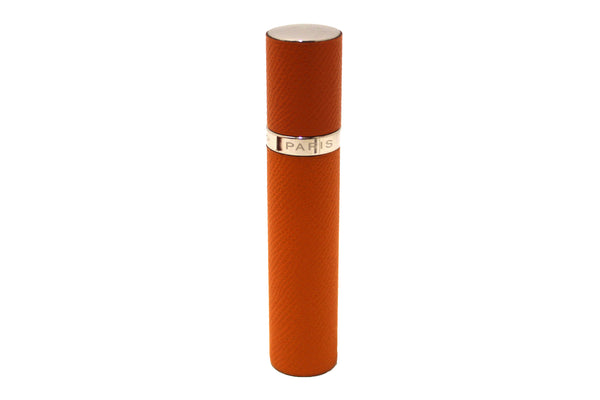 Hermes Orange Leather Perfume Refillable Case Holder
