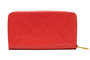 Louis Vuitton Monogram Pink Vernis Leather Zippy Wallet