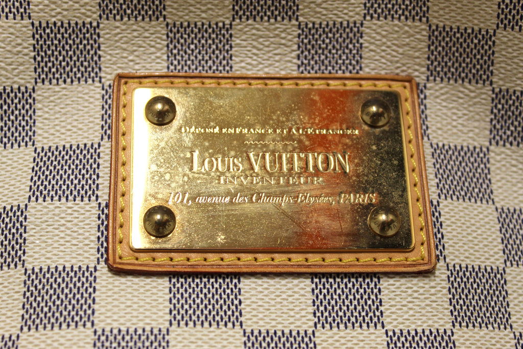 Louis Vuitton Brown Damier Checkerboard Pattern Silk Tie