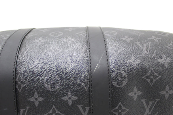 Louis Vuitton Monogram Eclipse Keepall Bandoulière 45 Travel Bag