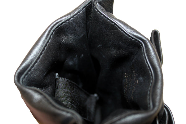 Salvatore Ferragamo Black Leather Viva Bow Smartphone Case Bag