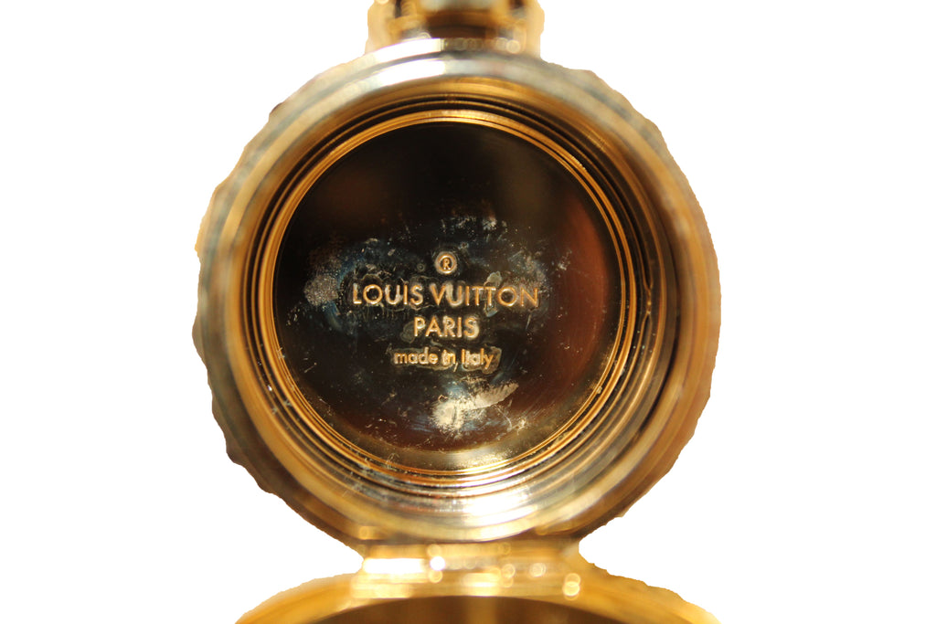 Louis Vuitton Lipstick Case on Chain Embossed Monogram Midnight Canvas –  Vintage by Misty