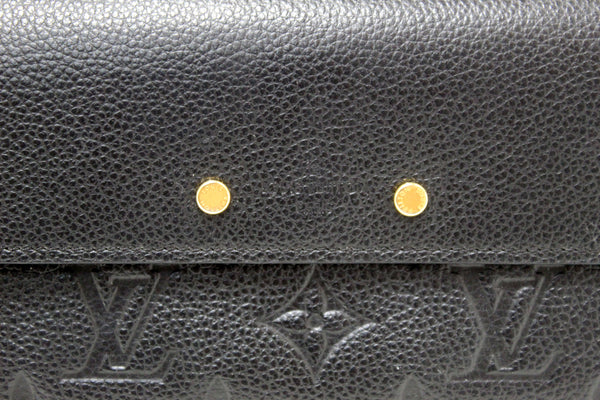 Louis Vuitton Black Monogram Empreinte Pont Neuf Wallet