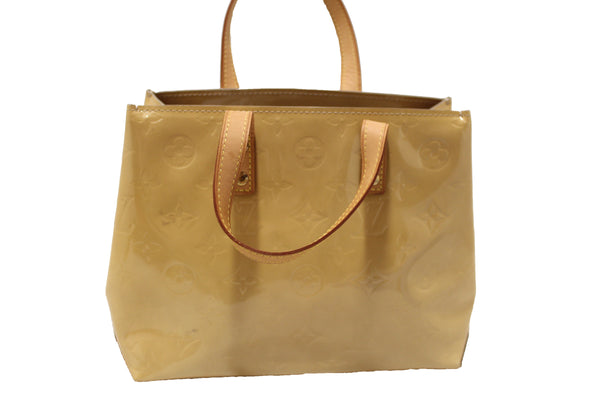 Louis Vuitton Beige Monogram Vernis Patent Leather Reade PM Bag